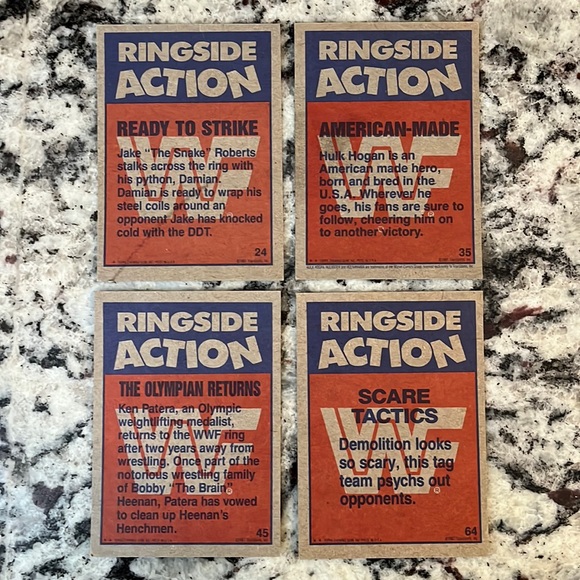 1987 Super Rare Topps Wrestle Mania 3 collectible cards. - Picture 4 of 9